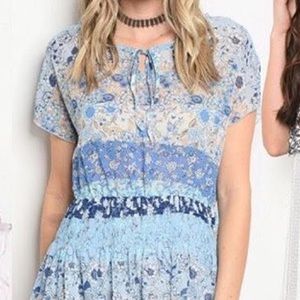 Timing sheer floral dress